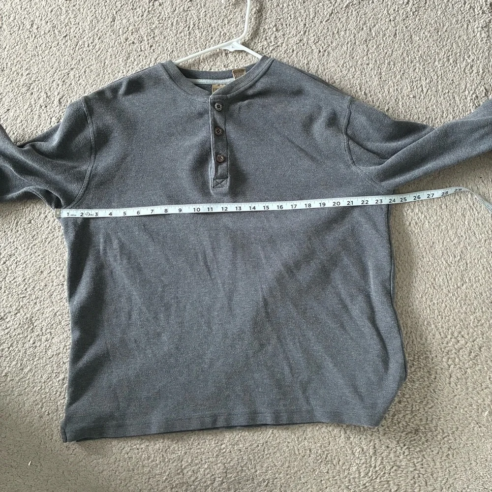 L.L. Bean Gray Long Sleeve Tee Men’s Large